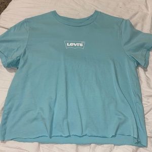 Blue Levi’s crop top